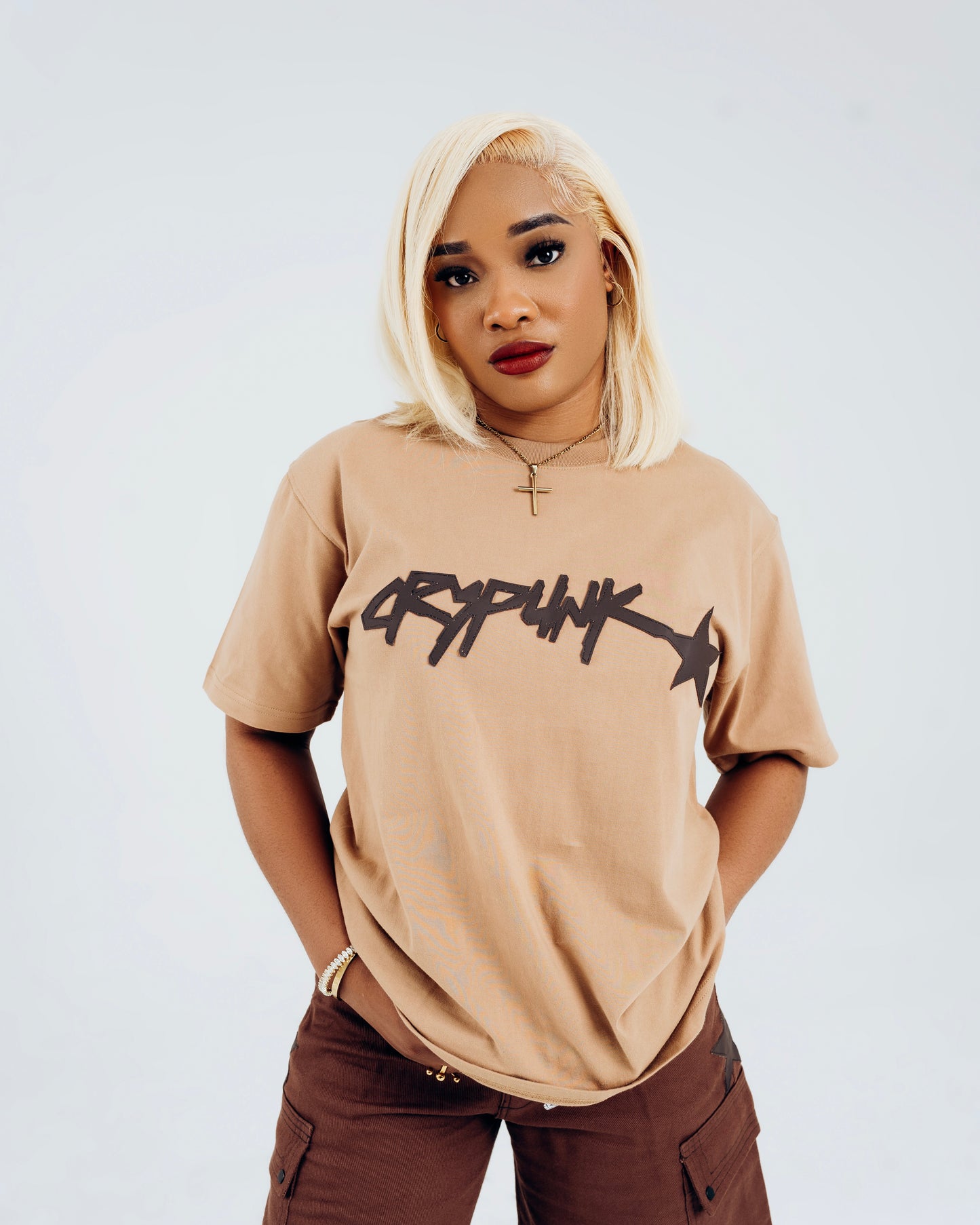 BROWN PUNKDOLL SHIRT