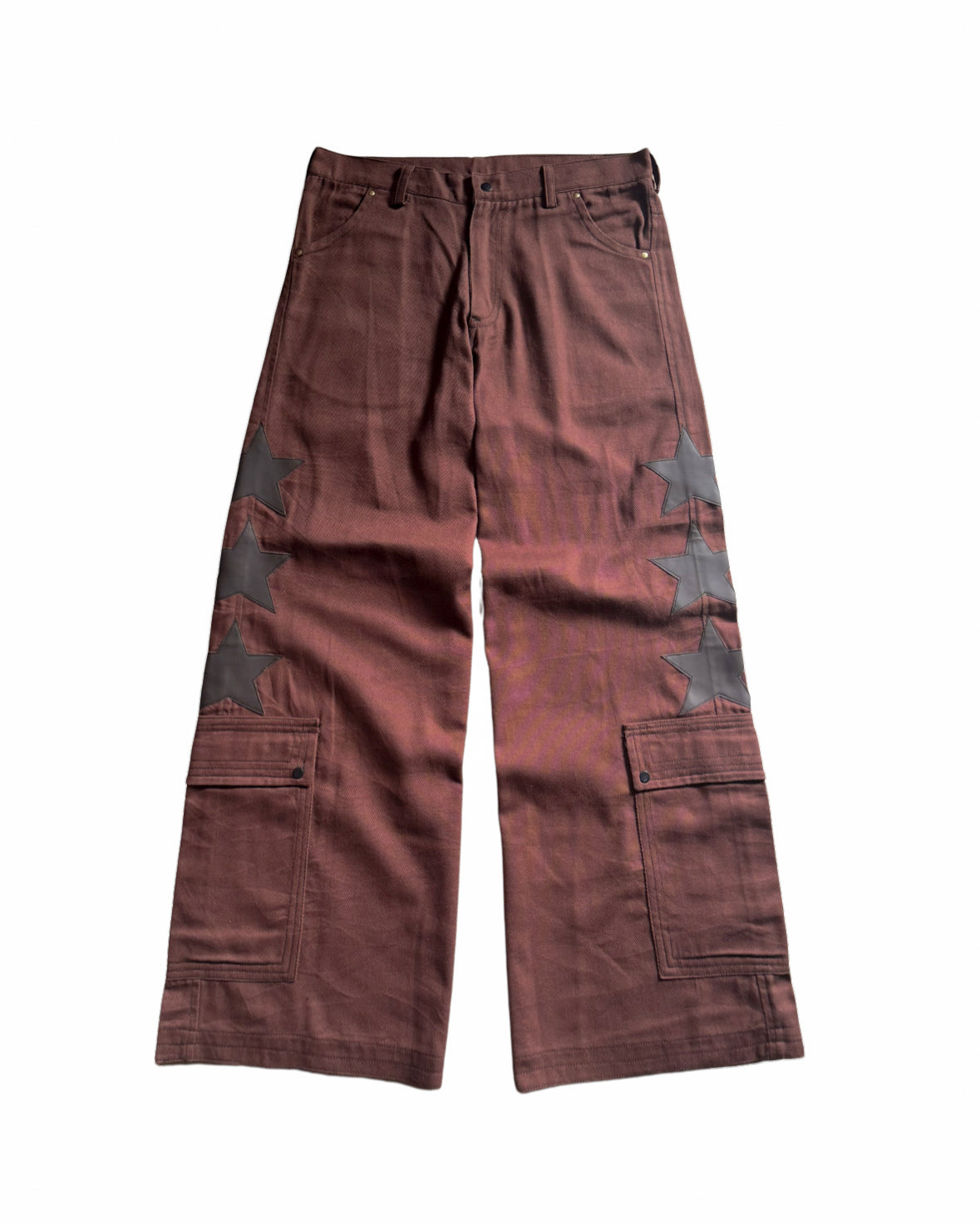 BROWN STAR CARGO PANTS