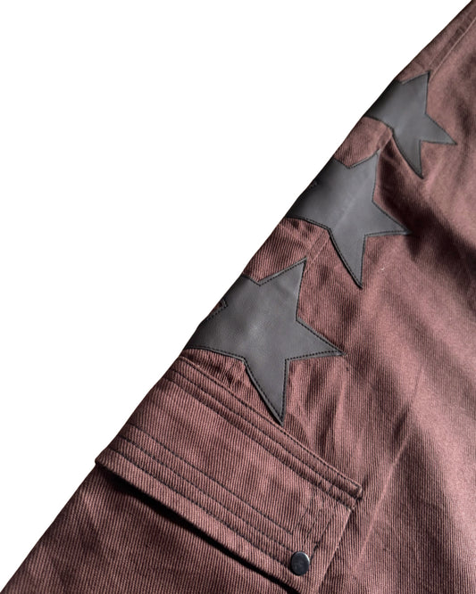 BROWN STAR CARGO PANTS